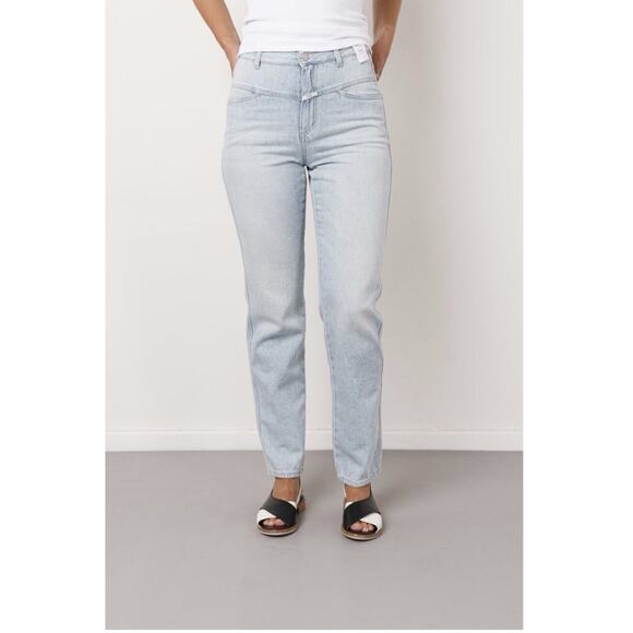 NWT CLOSED X-Pose Straight Jeans 26 Relaxed Fit High Waist Light Blue C91358 - Picture 1 of 13
